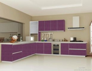 紫色橱柜